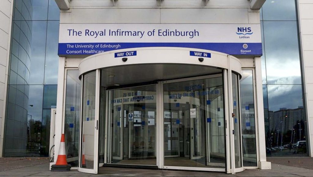Rotating doors at the royal infirmary of Edinburgh