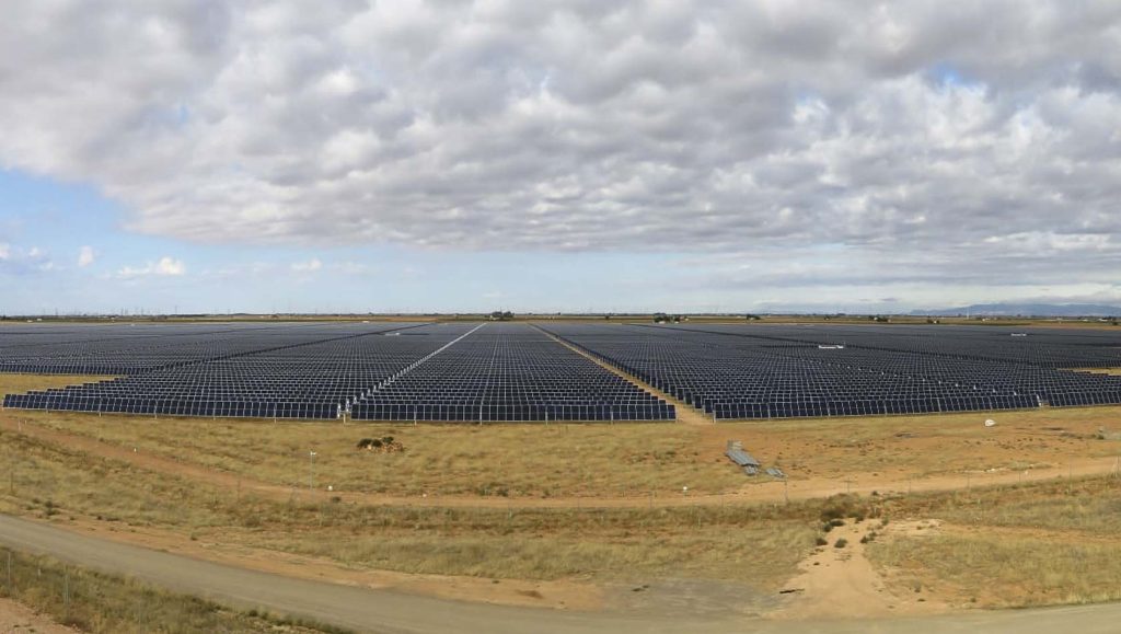 Landscape photo of a solar farm